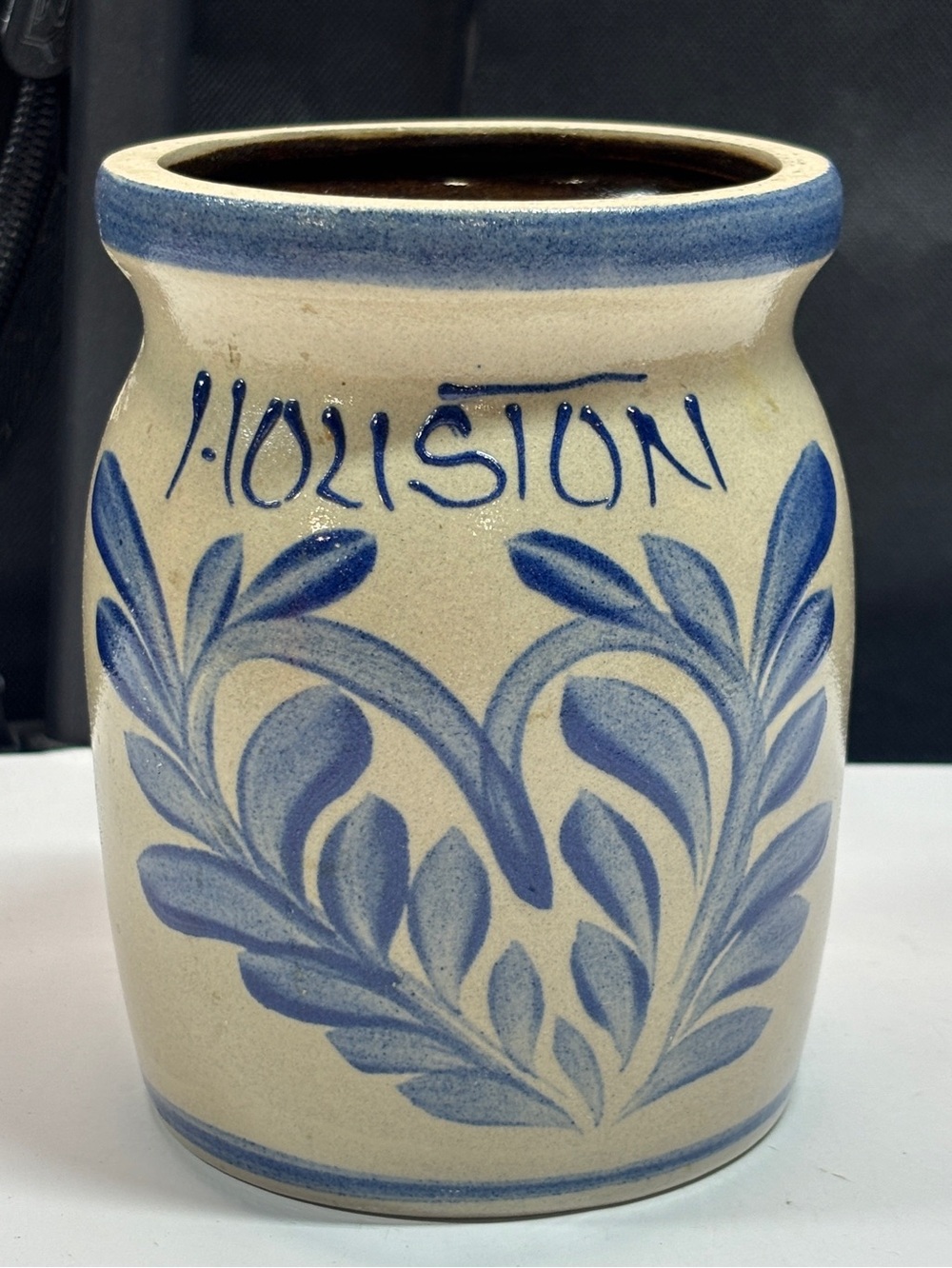 Beaumont Brothers Pottery Crock Salt Glaze Stoneware Grandma Core Primitive